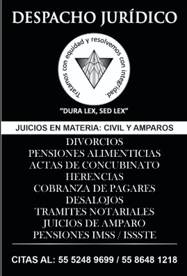 Servicios y citas del despacho jurídico